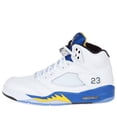 thumbnail image 2 of Nike Mens Air Jordan 5 Retro "Laney" White/Varsity Royal/Maize 136027-189, 2 of 5
