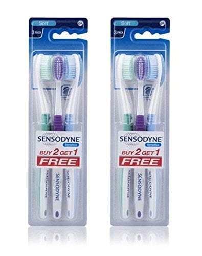 2 Sensodyne Sensitive Toothbrush Soft Sensitive Teeth - (Pack of 3)