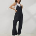 thumbnail image 2 of Prolriy Jumpsuits for Women, Casual Summer Jumpsuits Sleeveless Loose Spaghetti Strap Overalls Jumpers Womens Jumpsuit Black L, 2 of 6