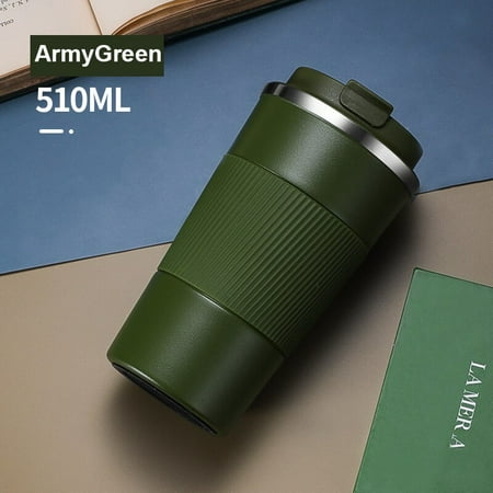 

High Quality Double Stainless Steel Coffee Thermos Mug Travel Insulated Bottle Case Car Vacuum Flask With Noan-slip 380ml/510ml