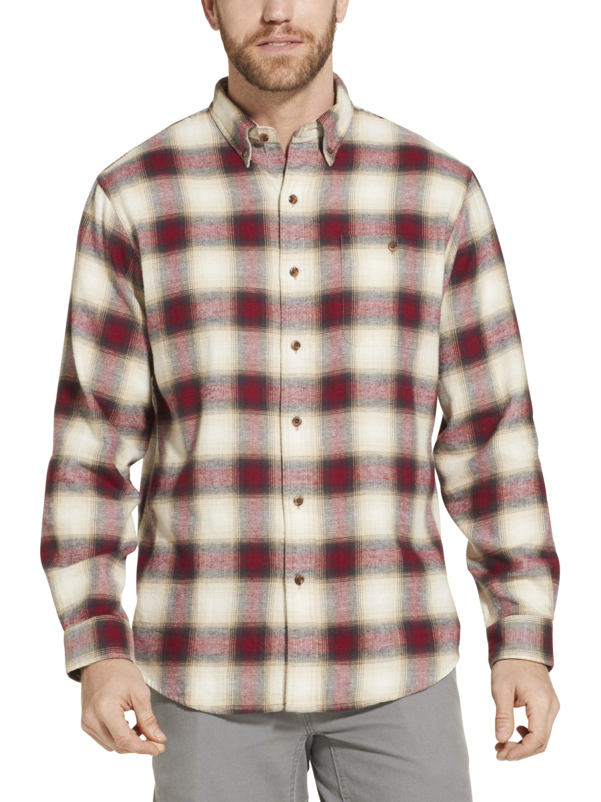 Men's Performance Cotton Flannel Shirt