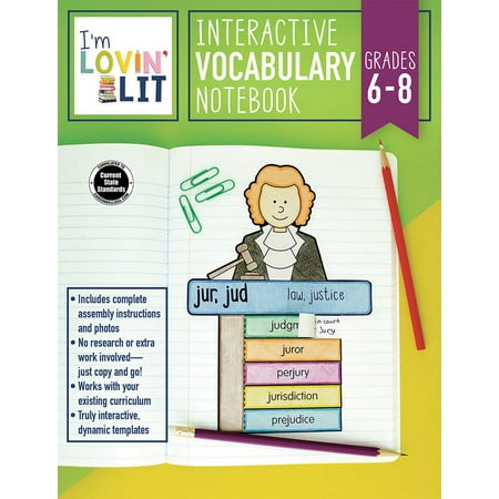 Material Escolar Notebook I'm Lovin' Lit Interactive Vocabulary Notebook, Grades 6 - 8: Greek and Latin Roots and Affixes ()