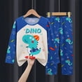 thumbnail image 1 of Pijamas para niños, conjunto de ropa para el hogar de manga larga para niñas de estilo coreano, ropa fina para aire acondicionado para bebés, ropa para niños de primavera y otoño, 1 of 2