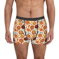 thumbnail image 1 of Balery Hot Fresh Pizza Calzoncillos bóxer para hombre, ropa interior de algodón suave y transpirable con cinturilla de nailon-X-Large, 1 of 5