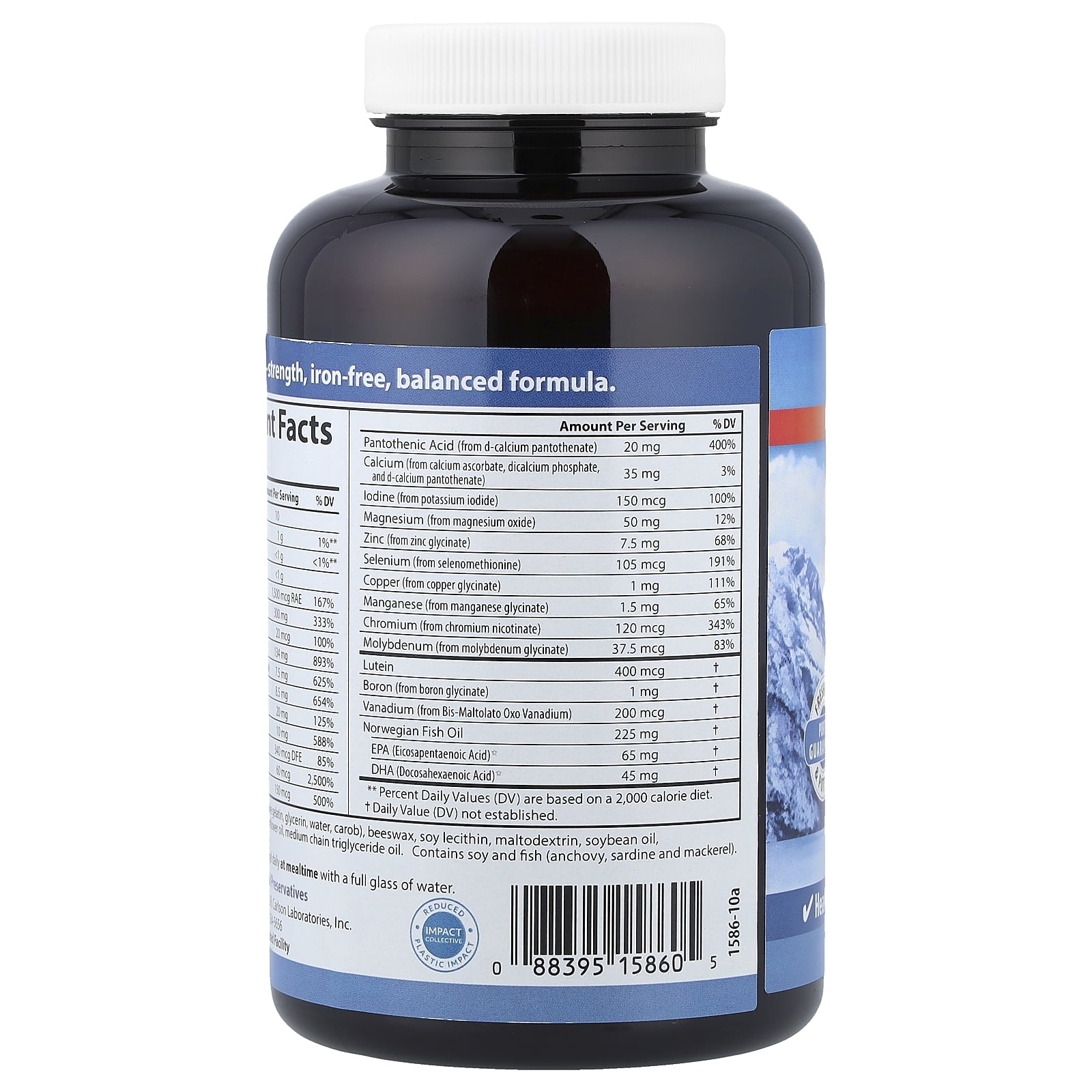 Carlson Multi + Omega-3, 120 Soft Gels