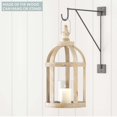 Barnyard Designs Wood Lantern Decor, Rustic Decor Candle Lantern