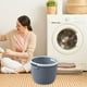 thumbnail image 5 of Cesta de lavandería Cesta de ropa portátil | Cubo de almacenamiento de plástico hueco de gran capacidad para ropa sucia, toallas, ropa de cama | Diseño ligero y transpirable | Hogar Baño Cuarto de, 5 of 6