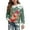 Light Green, variant on Deer Print Streetwear Crewneck Pullover Christmas Sweatshirt Long Sleeve Casual Soft Comfortable Fashion Top