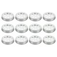 thumbnail image 1 of Uxcell 12 Pack Mason Jar Lids Regular Mouth Canning Lids with Straw Hole, 1 of 6