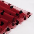 thumbnail image 6 of qolati Skirts for Women 2023 Embroidery Elastic Layered Tulle A-Line Skirt Elegant Love Heart Print Mesh Pleated Swing Party Skirt, 6 of 6