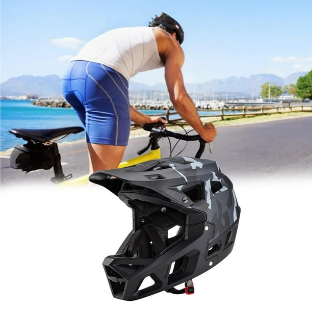 Ximing Full Face Bike Helmet Helmet Unisex Cap Shock Absorbing Comfortable Women Men Ventilation Breathable Cycling Helmet black 59 to 61cm Walmart