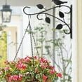 thumbnail image 2 of 2025 New Hanging Bracket, 12 Inch Steel Hooks for Hanging Baskets, Heavy Duty Wall-Mounted Gardening Bracket Hook for Outdoor Indoor Bird Feeders, Wind Chimes, Flower Baskets, Lanterns, 2 of 4