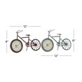 thumbnail image 3 of DecMode 8" Black Metal Bike Clock, Set of 2, 3 of 10