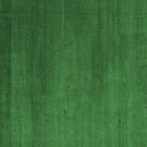 Ahgly Company Indoor Square Abstract Emerald Green Modern Area Rugs, 7' Square