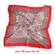thumbnail image 4 of LEVAO Flower Print Turban Headband Headwear 90*90cm Hair Scarf Headwrap for Women Square Satin Bandana Ribbon Hair Accessories, 4 of 4