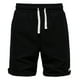 thumbnail image 2 of pstuiky Pantalones cortos para hombre, Pantalones casuales de moda para hombre, lisos, con cordón, cintura elástica, pierna recta corta Pantalones cortos de baloncesto, 2 of 3