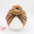thumbnail image 1 of Knotted Hats for Baby Girl Beanie Bow Headband Infant Turban Newborn Head Accessories Winter Hat Warm Bonnet Caps Mother KidsA dusty pink He Qiyong unisex, 1 of 1