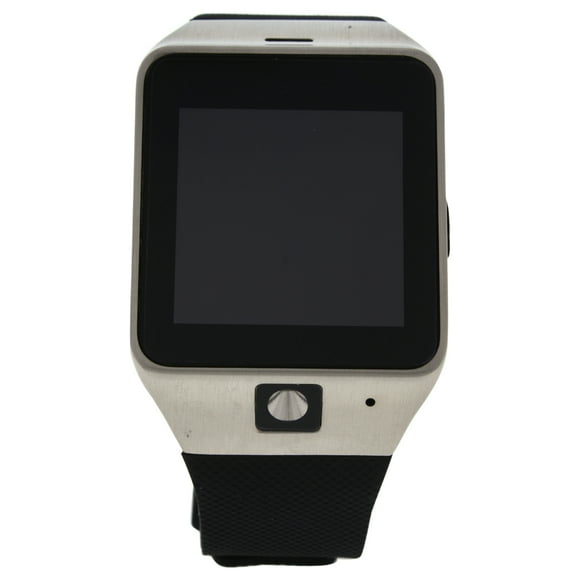 EK-D1 Montre Connectee Silver/Black Silicone Strap Smart Watch by Eclock for Unisex - 1 Pc Watch