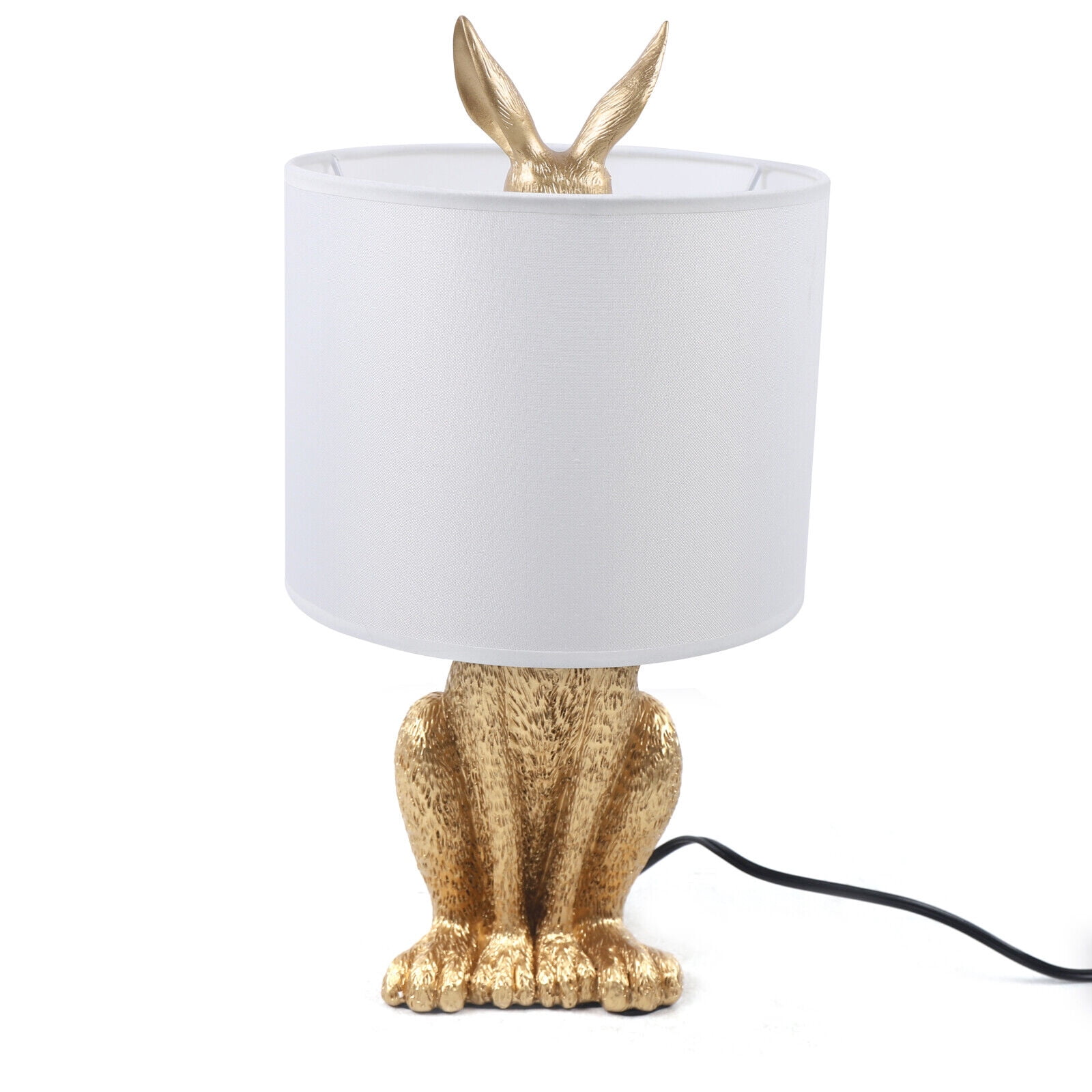 DENEST Gold Rabbit Desk Lamp Table Lamp Lovely Night Light Reading Protect Eyes E27 New