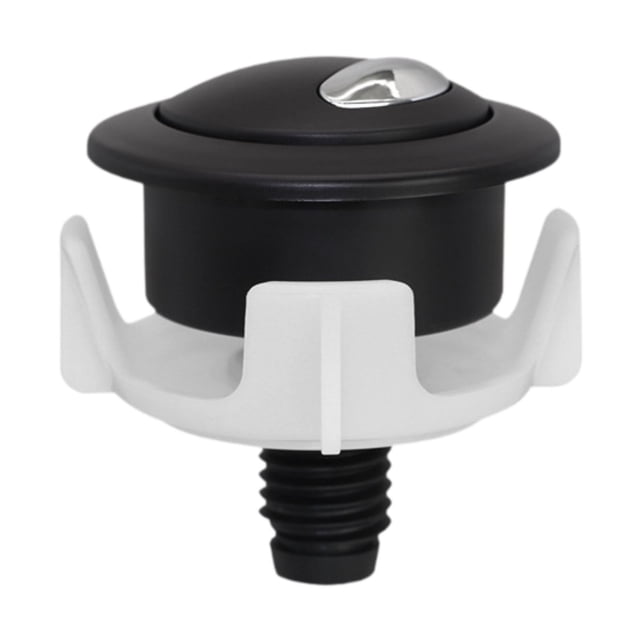 Botón de descarga del inodoro Botón del tanque del inodoro Fácil de instalar Piezas del tanque del inodoro multiusos Válvula del tanque para el hogar Negro Plata
