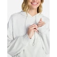 thumbnail image 4 of No Boundaries Bubble Hem Drawstring Hoodie, Women’s XXS-XXL, 4 of 5
