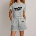 thumbnail image 2 of Gaexia Girls Summer Outfits Size 10-12 Floral Print Sleeveless Top Clothes Cotton Outfits Short T-Shirt Shorts Set 2 Piece Clothes Set Toddler Girls, 2 of 7