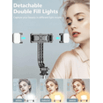 thumbnail image 3 of Palo Selfie Trípode con Control Remoto Bluetooth, Altura 1.7 m, Soporte para Móvil con Luz LED, Compatible con Apple y Android, 3 of 7