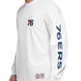 thumbnail image 6 of Men's Tommy Jeans Royal/White Philadelphia 76ers Matthew 2-In-1 T-Shirt & Hoodie Combo Set, 6 of 6