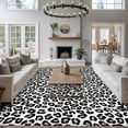 thumbnail image 3 of Large Area Rugs for Living Room Bedroom, Black Abstract Art 8'x10' Rug Washable Carpet Runner Indoor Outdoor, Elegant Modern Art Luxury Non Slip Floor Mats Rug for Kitchen, Patio, 3 of 8