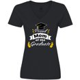 thumbnail image 3 of Inktastic Family Graduation-proud Mom of the Graduate Women's V-Neck T-Shirt, 3 of 5