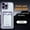 Purple, variant on Designed for iPhone 11 Wallet Phone Case,Luxury Electroplated Bumper Design,With Card Slots,Shockproof Anti-Scratch Protective,Thin Slim Transparent Anti-fall Phone Case,Silver