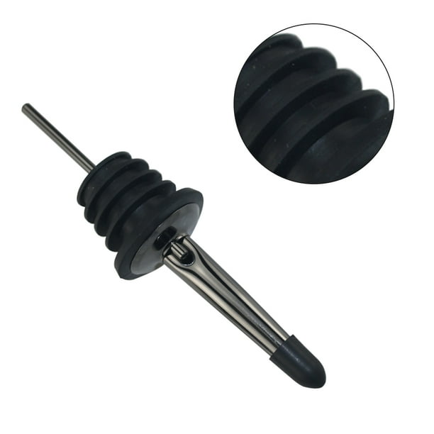 Bearachild De acero inoxidable para whisky, licor, aceite, botella de vino, tapón vertedor, dispensador de boca, herramientas de cocina, accesorios de Bar Barra de herramientas No.07 Bearachild HA001809-07