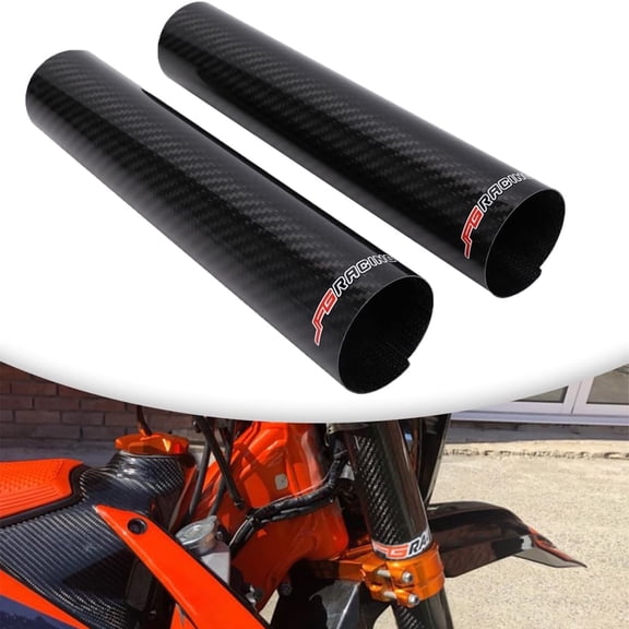 Dirt Bike Front Fork Shock Covers 250mm Carbon Fiber Boots Guard Protector for Honda crf Universal Most Motorcycle 2 PCS