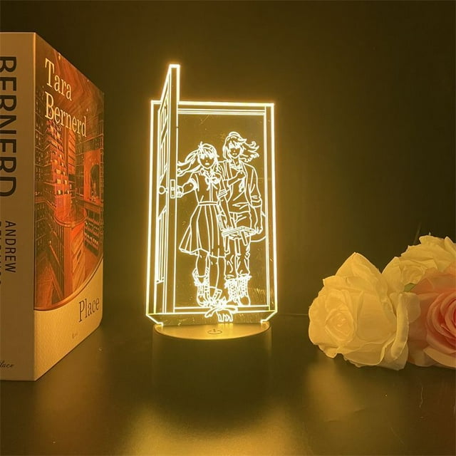 Luz nocturna LED 3D Suzumes no Tojimaris Munakatas Sotas