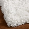 thumbnail image 3 of Everloom Royal Shag Pearl Modern Super Soft Solid Area Rug, White, 5'2"x7'2", 3 of 7