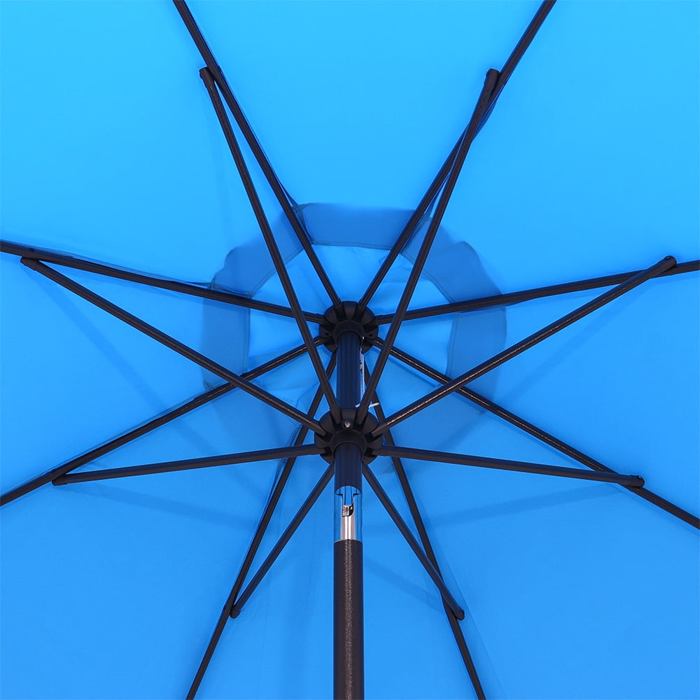 Abble Outdoor 10ft Patio Umbrella with Crank and Tilt - Aqua