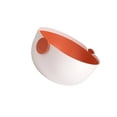 thumbnail image 2 of Yuarrent Escurridor de frutas, colador de de verduras de doble capa, colador de cocina para el hogar, contenedor con mango reutilizable Almacenamiento y organización del hogar Blanco Naranja Yuarrent HA065309-01B, 2 of 6