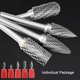 thumbnail image 3 of 5pcs Kit Tungsten Carbide Rotary Burrs Double Cut 6mm Shank 10mm Head Dremel Tool Drill Electric Sander, 3 of 5