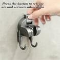 thumbnail image 4 of Strong Hold Adjustable Shower Head Holder Suction - No Drilling Required, Removable Suction Cup for Shower on Smooth Tiles & Bathroom Walls - Black, 4 of 6