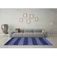 thumbnail image 3 of Ahgly Company Machine Washable Indoor Rectangle Oriental Blue Modern Area Rugs, 5' x 8', 3 of 4