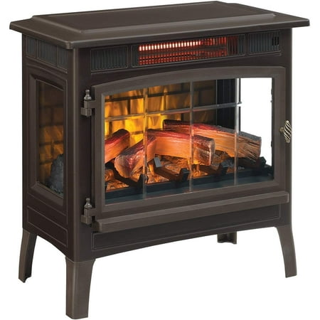 Duraflame 3D 24 W x 23.4 H x 12.9 D Infrared Electric Fireplace Stove - Bronze, DFI-5010-02
