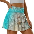 thumbnail image 3 of Uorisango Starfish Shell Tennis Skirts for Women Stretchy Inner Shorts Women's High Waisted Athletic Golf Skorts Skirts Soft Outing Wear for Running Casual, 3 of 7