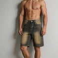 thumbnail image 5 of MHOSTAFH Men's Denim Short Loose Fit Casual Straight Leg Beach Shorts for Men Baggy Summer Golf Dree Shorts with Pocket, 5 of 6
