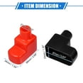 thumbnail image 6 of 3 Pair Car Battery Terminal Insulation Covers 68mm Length 21mm 0.83" Battery Post Cap for Motorcycle, 6 of 6