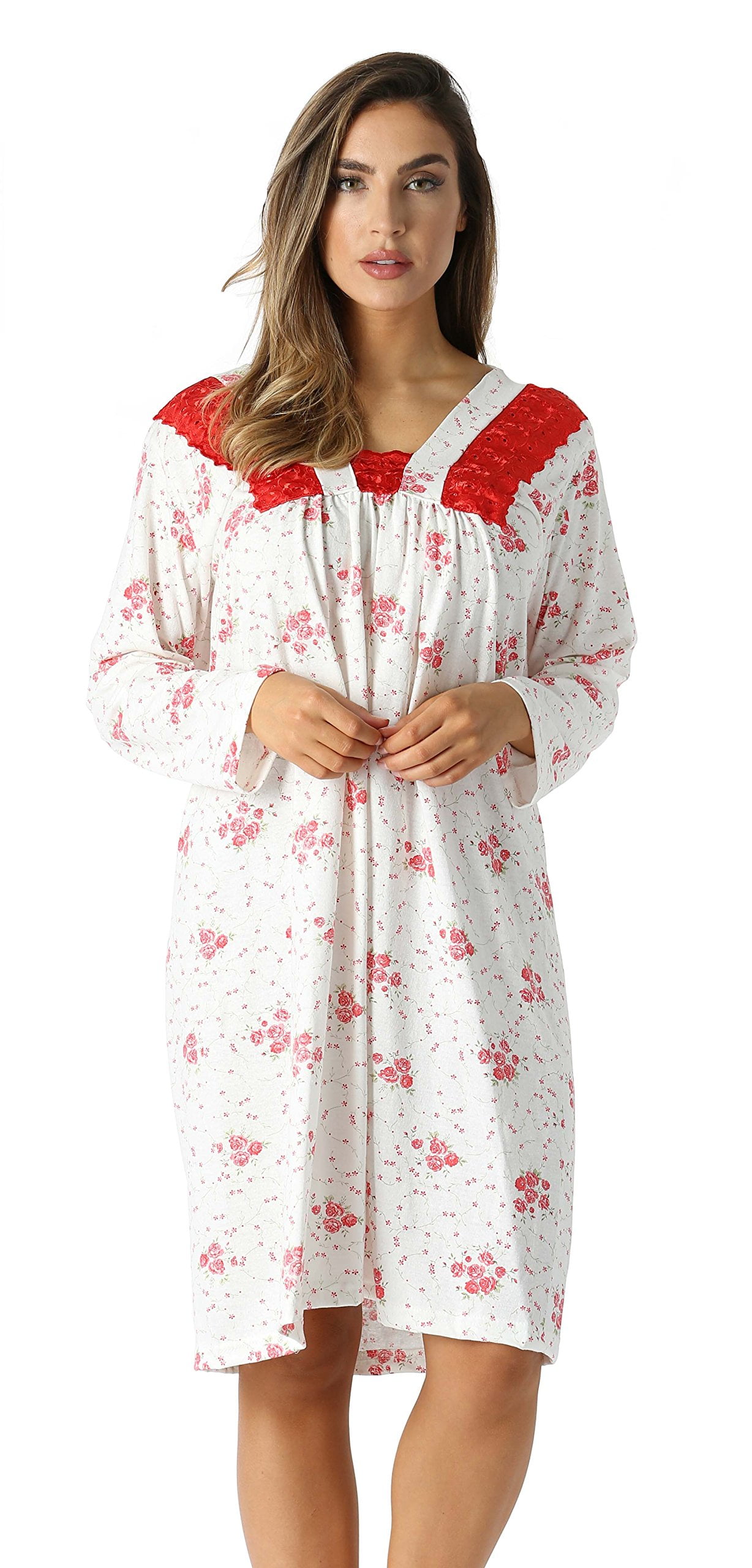 Just Love Nightgown Women Sleepwear Womans Pajamas Red Large