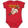 thumbnail image 3 of Inktastic My Grandma Loves Me Sloth Boys or Girls Baby Bodysuit, 3 of 5