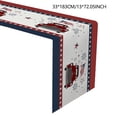 thumbnail image 5 of Table flag for Independence Day in the United States Farmhouse Table Runner Dresser Scarf For Kitchen Dining Decor American Flag Rustic Burlap Linen Tabletop Cover For Indoor Outdoor Use, 5 of 9