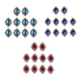 thumbnail image 1 of 30 botones de diamantes de imitación con parte trasera plana para manualidades, decoración de vestidos y álbumes de recortes. Rojo granate, 1 of 9