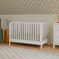 thumbnail image 2 of daVinci Sammy Scallop 4 in 1 Convertible Crib, White, 2 of 7