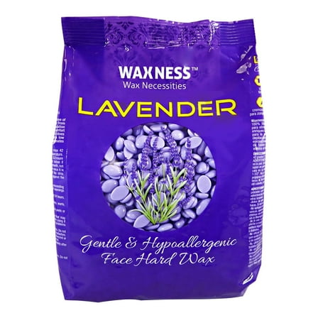Waxness Polymer Blend Premium Luxury Face Hard Wax Beads with Lavender Oil 0.8 lb/400g
